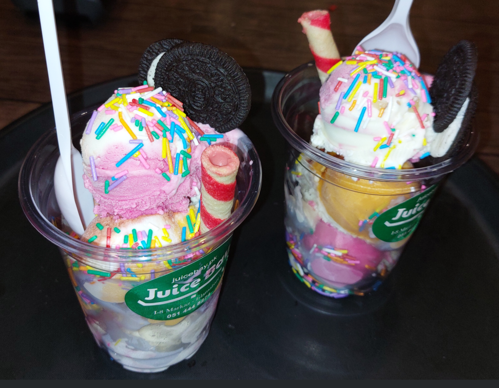 Homemade ice Cream cup